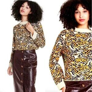 2/$20 Rachel Comey Animal Print Sweater L